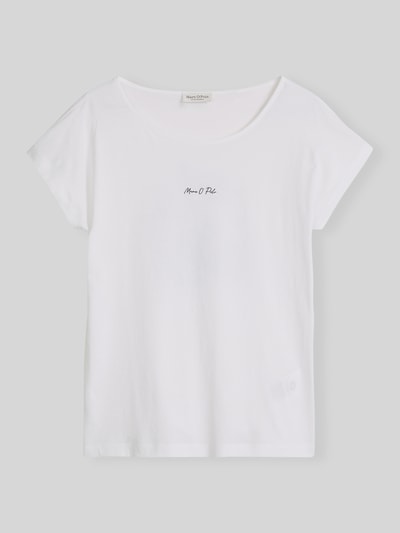 Marc O'Polo Loose Fit T-Shirt aus reiner Baumwolle Weiss 2