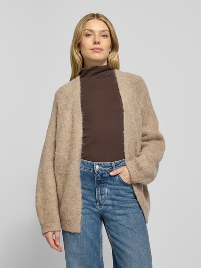 Milano Italy Loose Fit Cardigan mit Woll-Anteil Sand 3