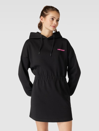 REVIEW Minkleid mit Kapuze Black 4