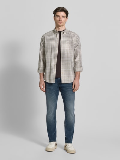 BOSS Orange Slim Fit Jeans aus Baumwoll-Mix Modell 'DELAWARE' Jeansblau 1
