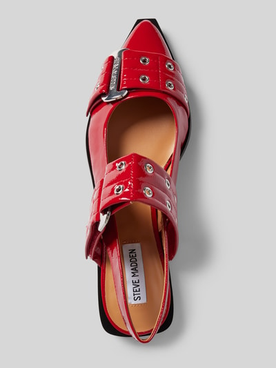 Steve Madden Ballerinas in Lack-Optik mit Nieten Rot 4