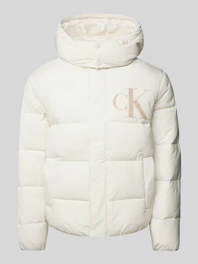 Calvin Klein Jeans Gewatteerd jack met logoprint Offwhite - 2