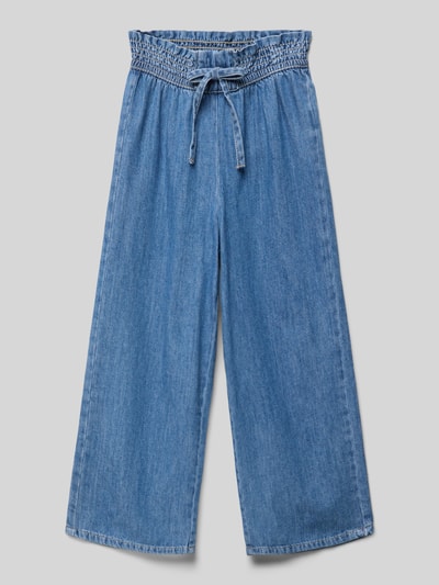 s.Oliver RED LABEL Regular Fit Wide Leg Jeans mit elastischem Bund Blau 1