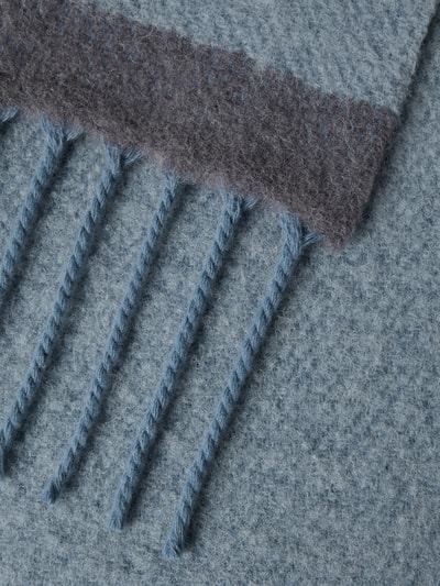 Marc O'Polo Schal aus Schurwoll-Alpaka-Mix  Hellblau Melange 2