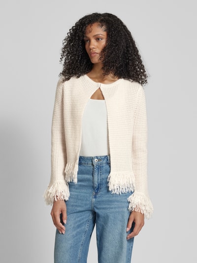 Hemisphere Cardigan met structuurmotief Beige - 4