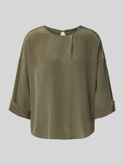 Luisa Cerano Blusenshirt mit 3/4-Ärmel Khaki 2
