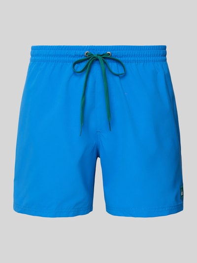 Quiksilver Zwembroek met labeldetail en elastische band Blauw - 1