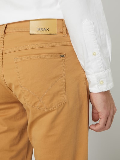 Brax Regular fit broek van Supima®-katoen, model 'Cooper' Messing - 3