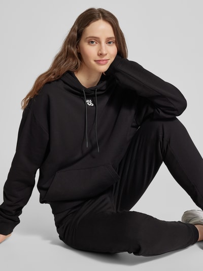 HUGO Oversized Hoodie mit Label-Print Modell 'Delfinia' Black 3