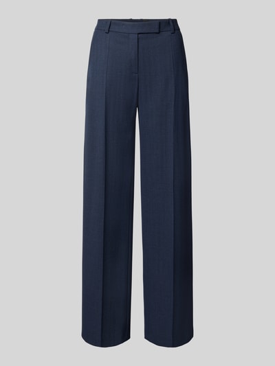 Produktfoto, dunkelblaue Schmale Hose mit Woll-Anteil Modell 'Tilda6' von BOSS, glatte Textur, Damen Schmale Hose von BOSS
