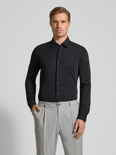 BOSS Slim Fit Businesshemd mit Kentkragen Modell 'ROAN' Black 4
