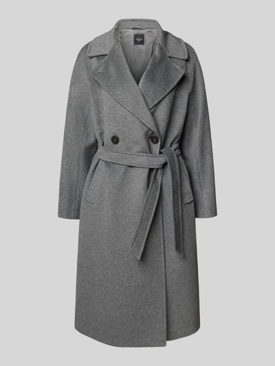 Weekend Max Mara Regular Fit Wollmantel aus reiner Schurwolle Modell 'RESINA' Dunkelgrau Melange 2
