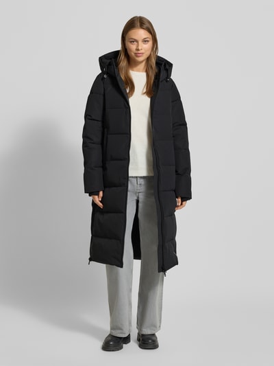 IQ Studio Gewatteerde jas met capuchon Zwart - 1