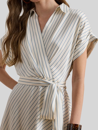Lauren Ralph Lauren Tailliertes Hemdblusenkleid mit Bindegürtel Ecru 3