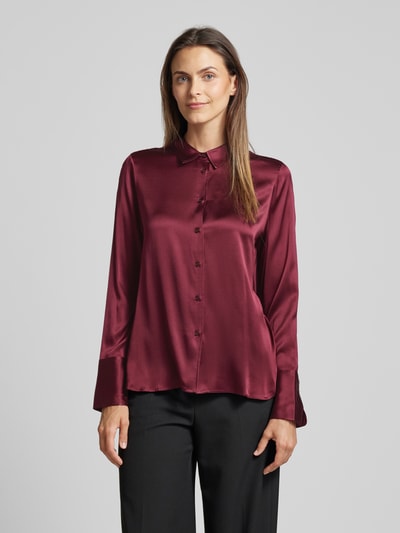 (The Mercer) N.Y. Bluse mit Knopfleiste Bordeaux 4