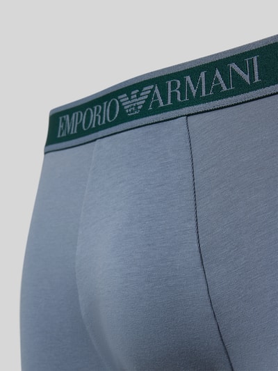 Emporio Armani Trunks mit Label-Bund im 3er-Pack Gruen 2