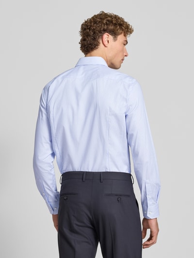 BOSS Slim fit zakelijk overhemd van pure katoen model 'HANK' Bleu - 5