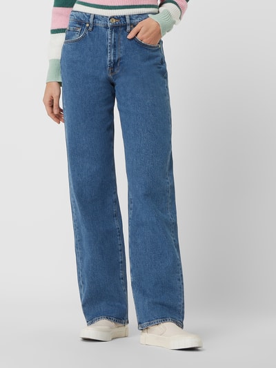7 For All Mankind Wide leg jeans met stretch, model 'Tess' Blauw - 4
