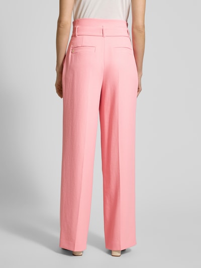 Marc Cain Wide Leg Stoffhose mit Bundfalten Pink 5