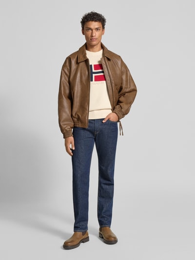 Napapijri Strickpullover mit Rundhalsausschnitt Modell 'MURA' Offwhite 1