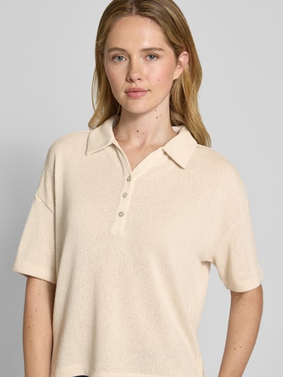 OPUS Gebreide pullover met 1/2-mouwen, model 'Silkas' Beige - 3