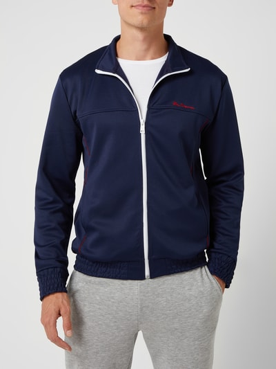 BEN SHERMAN Trainingsjack met geborduurd logo  Marineblauw - 4