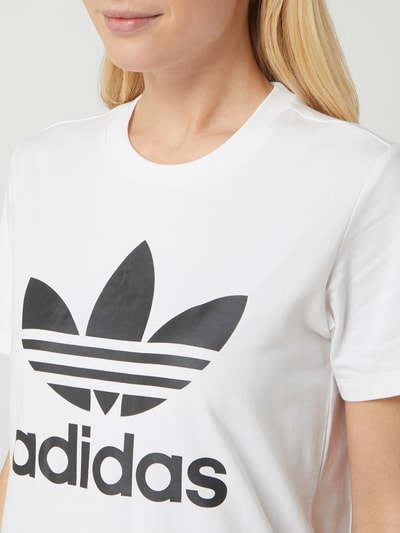 adidas Originals T-shirt z nadrukiem z logo  Biały 3