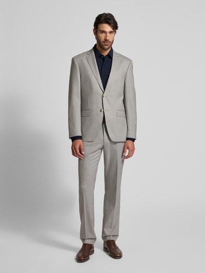 BOSS Slim Fit Businesshemd aus Performance Stretch Modell 'HANK' Marine 1