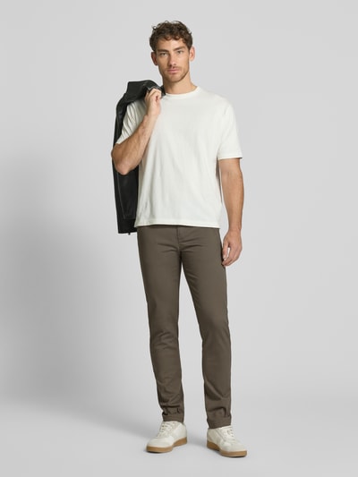 Lindbergh Regular Fit Chino mit Gürtel Oliv 1