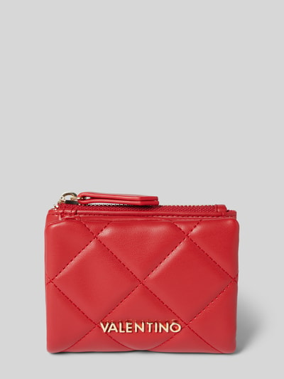 VALENTINO BAGS Portemonnaie mit Ziernähten Modell 'OCARINA' Rot 1