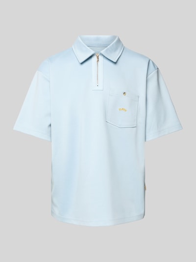 BLKVIS Regular fit poloshirt met borstzak Lichtblauw - 2