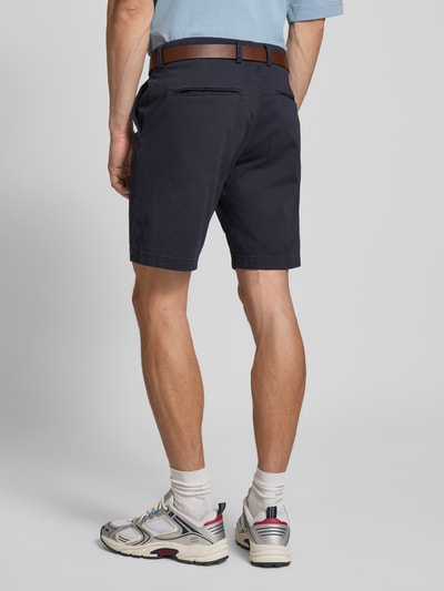 Jack & Jones Regular Fit Chino-Shorts mit Gürtel Modell 'MARCO FRANCO' Dunkelblau 5