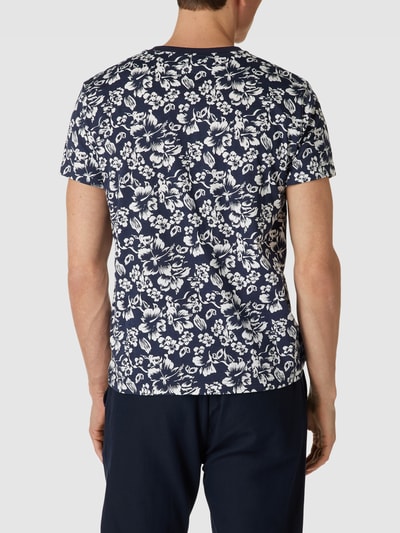 Gant Regular Fit T-Shirt mit Allover-Muster Modell 'FLORAL' Marine 5