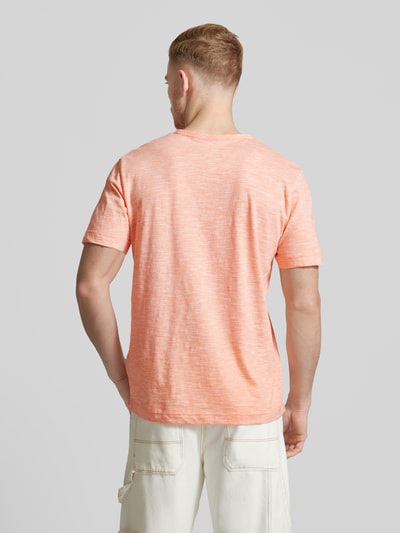 Tom Tailor T-shirt met melangelook Oranje - 5