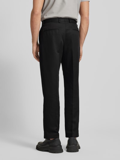 CK Calvin Klein Slim fit stoffen broek met persplooien Zwart - 5