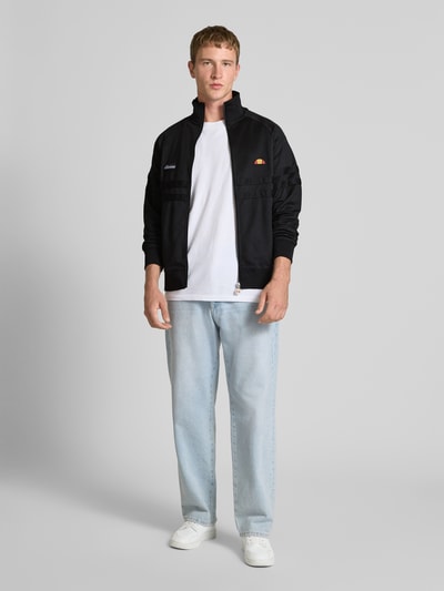 Ellesse Sweatjacke mit Label-Patch Modell 'RIMINI' Black 1