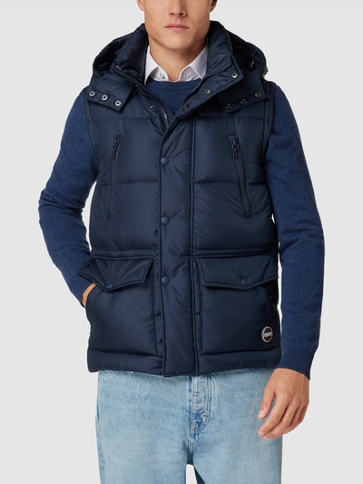 Colmar Originals Bodywarmer met labelpatch Marineblauw - 4