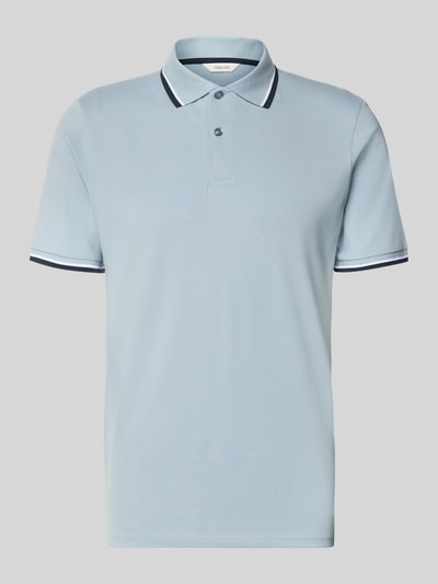 Selected Homme Slim Fit Poloshirt aus Bio-Baumwoll-Mix Modell 'SLIM ATLAS SPORT' Hellblau 2