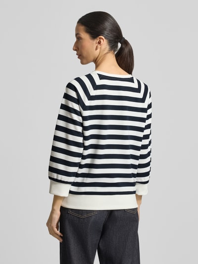 MORE & MORE Sweatshirt mit Rundhalsausschnitt und 3/4-Arm Marine 5