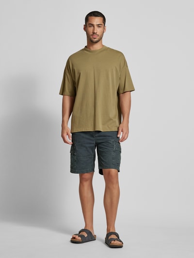 Superdry Regular Fit Cargoshorts mit Gürtel Marine 1