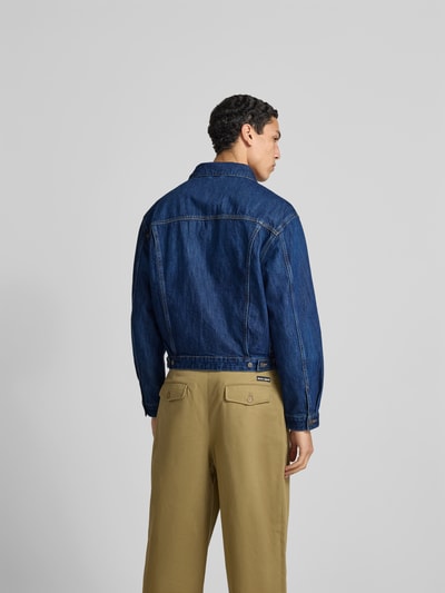 Diesel Jeansjacke mit Knopfleiste Marine 5