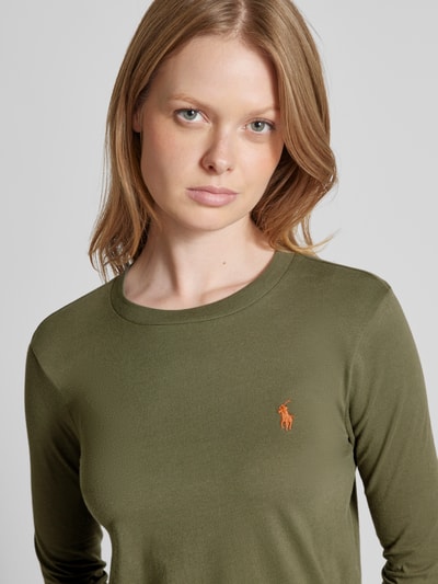 Polo Ralph Lauren Longsleeve mit Logo-Stitching Oliv 3