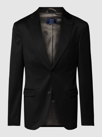 MCNEAL Slim fit colbert met reverskraag  Zwart - 2