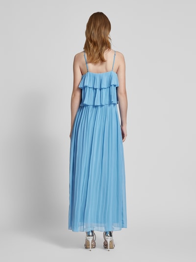 Vila Maxikleid mit Volants Modell 'CHIFFON' Hellblau 5