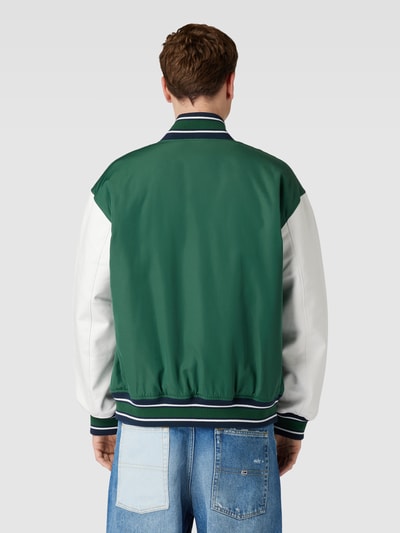 Tommy Jeans Collegejack met labeldetail, model 'LETTERMAN' Lichtgroen - 5