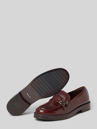 Tamaris Loafer aus echtem Rindsleder Bordeaux 4