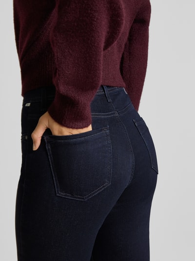Brax Straight fit jeans met steekzakken, model 'CAROLA THERMO' Donkerblauw - 3