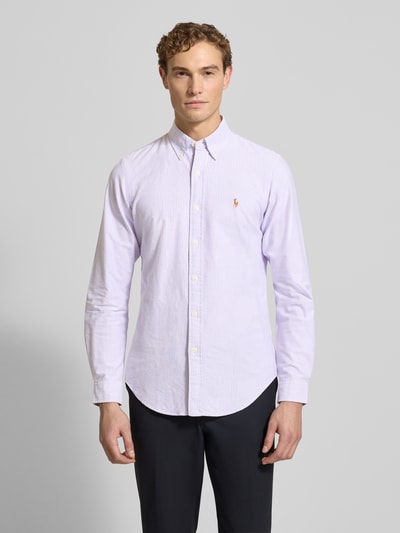 Polo Ralph Lauren Vrijetijdsoverhemd met knoopsluiting Bleu - 4