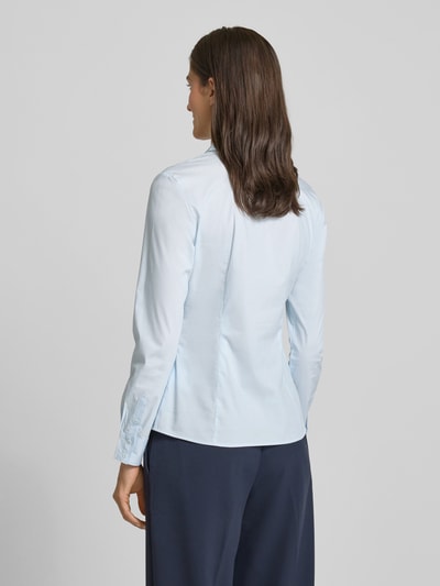 Christian Berg Woman Selection Slim fit overhemdblouse met blinde knoopsluiting Lichtblauw - 5