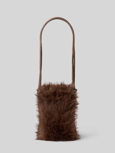 Barts Handytasche mit Felloptik Modell 'Malinna' Dunkelbraun 2